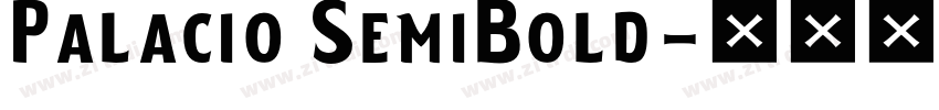 Palacio SemiBold字体转换